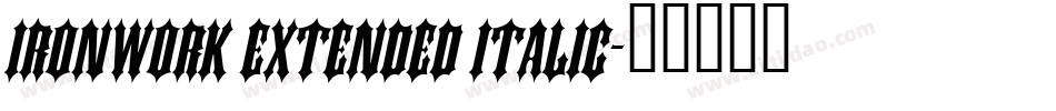 Ironwork Extended Italic字体转换